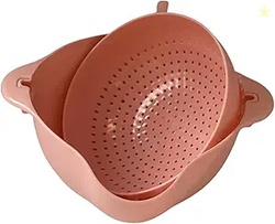 Double Layer Vegetable & Fruit Washing Basket 