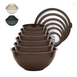 12 Piece Nesting Bowls with Lids