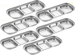6 Pcs Stainless Steel Dip Clips for Plates