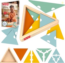 Fisher-Price Wood Montessori Toy Triangle Puzzle, American Montessori 