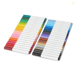 Amazon Basics Broad Line Washable Markers, Multicolor, Pack of 40