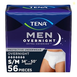 Tena Men Overnight Extra Coverage Incontinence Underwear, Adult Diaper