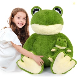 MorisMos Large Frog Stuffed Animals Plush 39'' Giant Stuffed Frog with