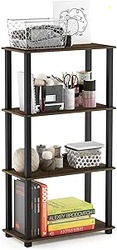 Furinno TURN-S-TUBE Storage Shelves, 4-Tier