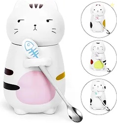 Disoza Cat Mug with Lid