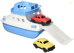 Green Toys Ferry Boat, Blue/White 4C - Pretend Play, Motor Skills, Kid