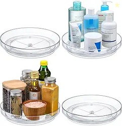 4 Pack 9 Inch Clear Acrylic Lazy Susan