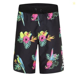 Hurley Boys Pull on Swim Trunks, Multi Parrot Floral, Medium US