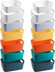14 PCS Plastic Storage Bins 