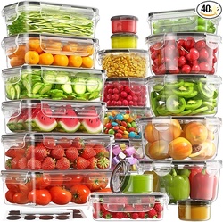 40 PCS Food Storage Containers with Lids 