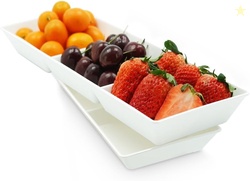 Divided Serving Tray Platter, 2 Pack 