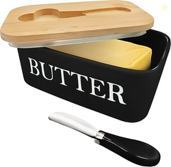 Butter Dish with Lid and Knife 