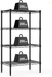 DUMOS 4-Tier Metal Wire Storage Shelves