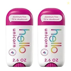 hello Unicorn Aluminum Free Deodorant , 2 Pack