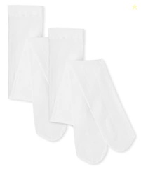 The Children's Place Girls 2-pack Tights, White -2 Pack, 12-14 US