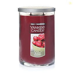 Yankee Candle, Black Cherry Scented Candle, 22oz Large 2-Wick Tumbler 