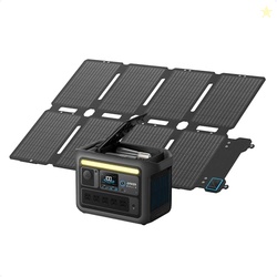 Anker SOLIX C800X Portable Power Station with 100W Solar Panel, 1200W 