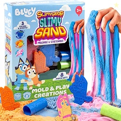 Horizon Group USA Bluey SLIMYGLOOP Slimy Sand Mold & Play Creations, 8