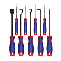 WORKPRO 9Pcs Precision Pick & Hook Set with Scraper, Automotive & Elec