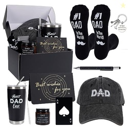 Kolewo4ever 9 Pieces Dad Gifts Set Christmas Gifts for Dad,Men with Tu