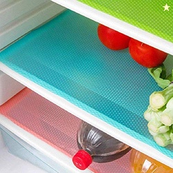 AKINLY 9 Pack Refrigerator Mats,Washable Fridge Mats Liners Easy to Cl