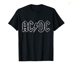 Official AC/DC Jagged Logo Black Classic Rock Band Music T-Shirt