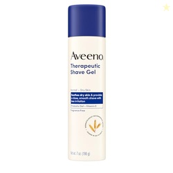 Aveeno Therapeutic Shave Gel for Women & Men, Sensitive Skin Shaving C
