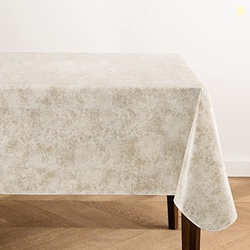 Elrene Home Fashions Mesa Marble Water- and Stain-Resistant Vinyl Tabl