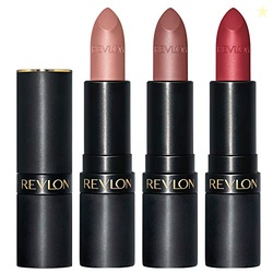 Revlon Super Lustrous 3-Piece Lipstick Gift Set, High Impact, Matte Fi