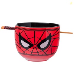 Silver Buffalo Marvel Avengers Spider-Man Face Closeup Ceramic Ramen N