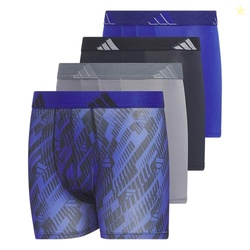 adidas Boys Performance Microfiber Boxer Briefs (4-Pack or 3-Pack) Kid