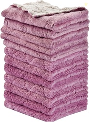 OstWony 12PCS Kitchen Towels Dish Cloths Reusable Cleaning Rags 10x6in