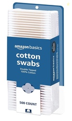 Amazon Basics Double-Tipped Cotton Swabs for Personal Hygiene and Baby