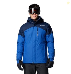 Columbia Men's Last Tracks II Jacket, Mountain Blue/Collegiate Navy, 2