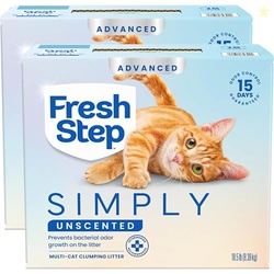 Fresh Step Advanced Simply Unscented Multi Cat Clumping Cat Litter, Lo