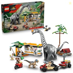 LEGO Jurassic World Raptor & Titanosaurus Tracking Mission Kids Toy - 