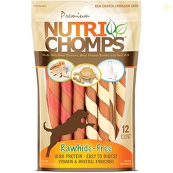 NutriChomps Dog Chews, 5-inch Twists, Easy to Digest, Rawhide-Free Dog