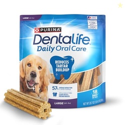 Purina DentaLife Made in USA Facilities Large Dog Dental Chews, Daily 