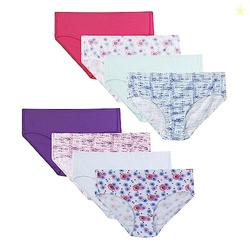 Hanes Girls Ultimate Pure Comfort Underwear Pack, Organic Cotton Panti
