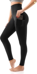 SINOPHANT High Waisted Leggings with Pockets Women Full Length Capri B