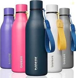 BJPKPK Insulated Water Bottles 18 oz Stainless Steel Metal Water Bottl