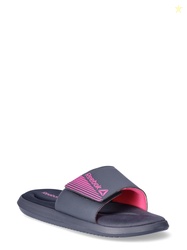 Reebok Womens Adjustable Memory Foam Slides