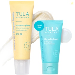 TULA Skin Care Sun Kit - SPF & Travel Size Cleansing Duo 2-Piece Kit