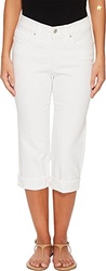 NYDJ Women's Petite Petite Size Marilyn Crop Cuff Jean Pants, Optic Wh