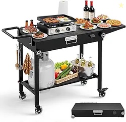 Portable Grill Cart for Blackstone Griddle 440lb Foldable Outdoor Gril