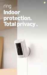 Ring Indoor Cam Home or business security in 1080p HD video, White