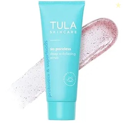 TULA Skin Care So Poreless Exfoliating Blackhead Scrub - Powerful and 