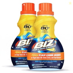 Biz Laundry Detergent Liquid Booster, Stain and Odor Eliminator for To