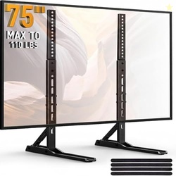 PERLESMITH Universal TV Stand Mount for 20-75 Inch TVs, Height Adjusta