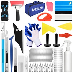 DIYSELF Window Tint Kit for Cars, 45 Pcs Vehicle Glass Protective Film